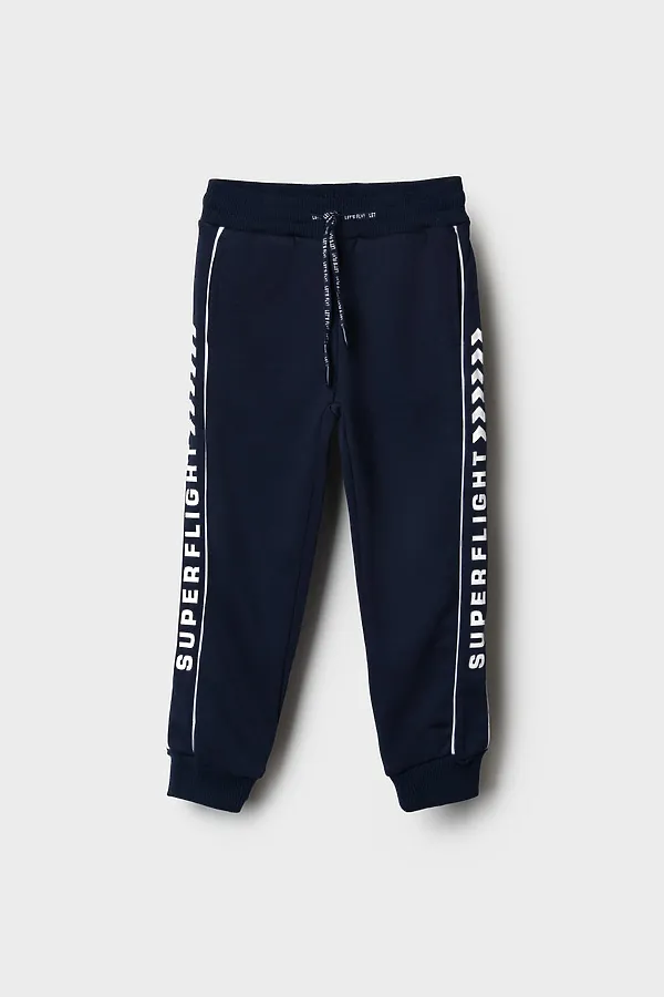 Брюки трикотажные для мальчиков PLAYTODAY, тёмно-синий - фото 2