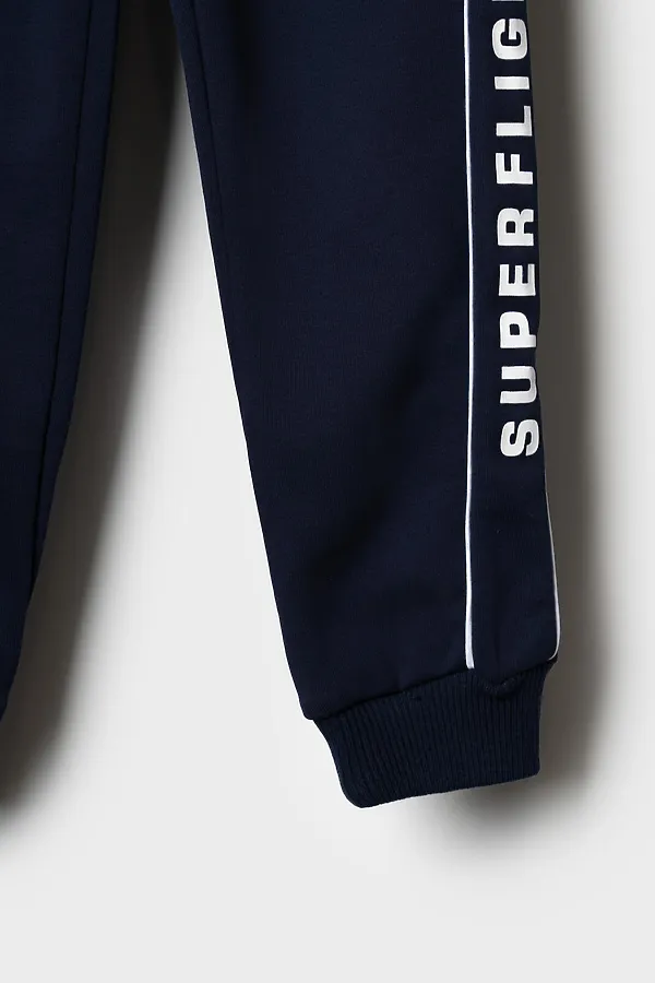 Брюки трикотажные для мальчиков PLAYTODAY, тёмно-синий - фото 2