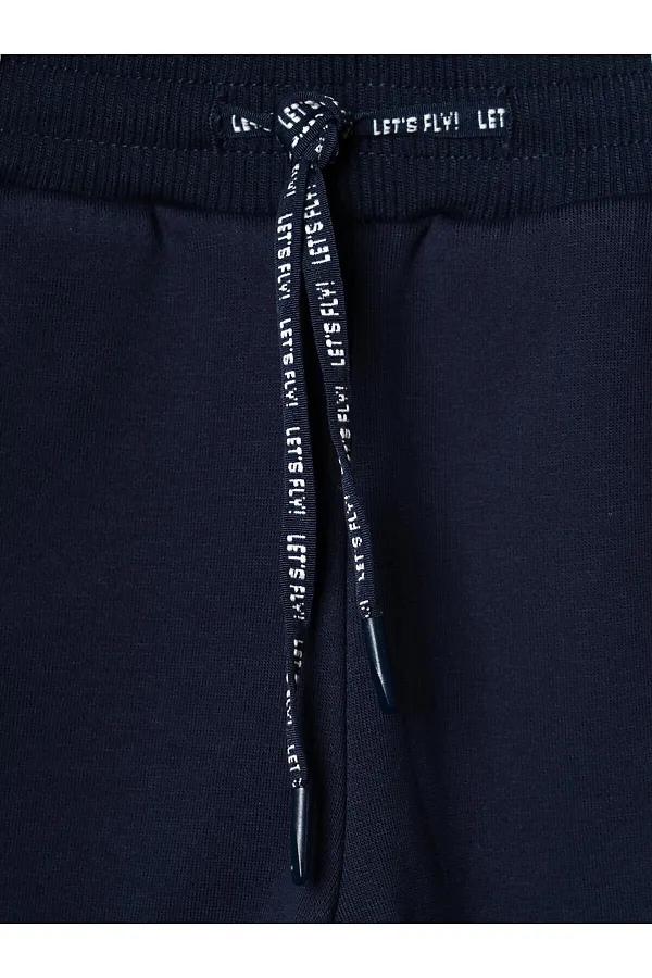 Брюки трикотажные для мальчиков PLAYTODAY, тёмно-синий - фото 2