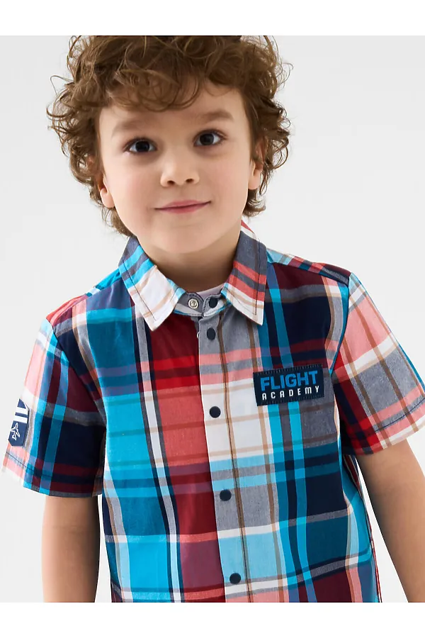 Рубашка трикотажная для мальчиков PLAYTODAY,  - фото 2