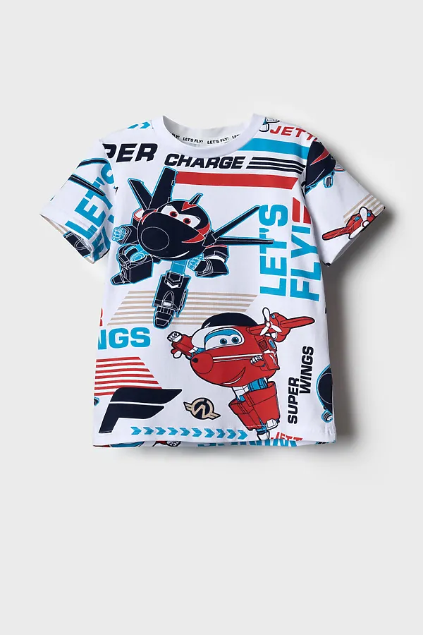 Фуфайка трикотажная для мальчиков (футболка) PLAYTODAY, разноцветный - фото 2