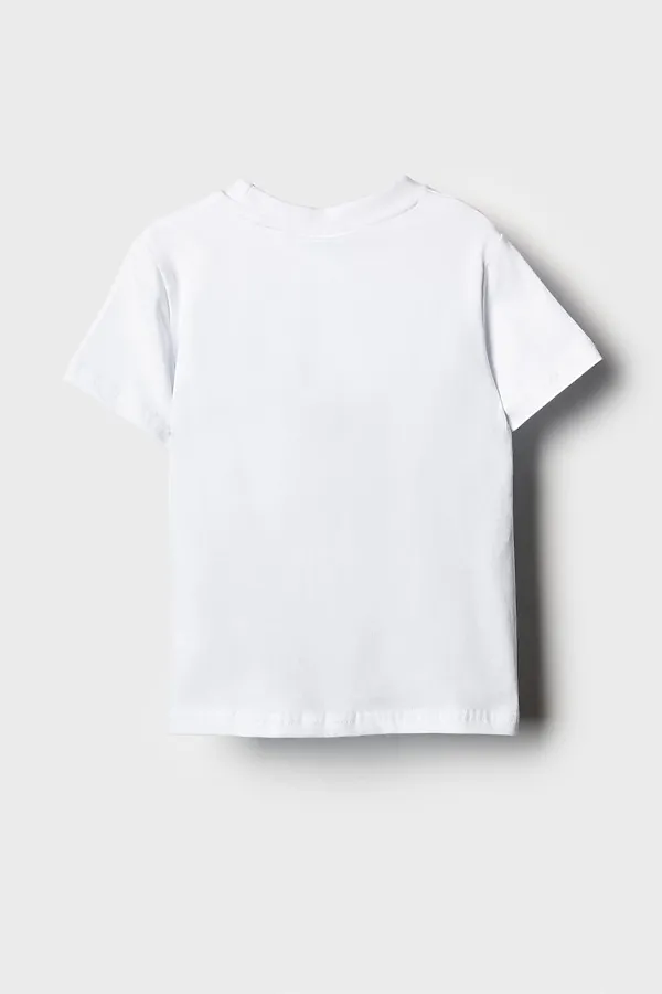 Фуфайка трикотажная для мальчиков (футболка) PLAYTODAY, белый - фото 2