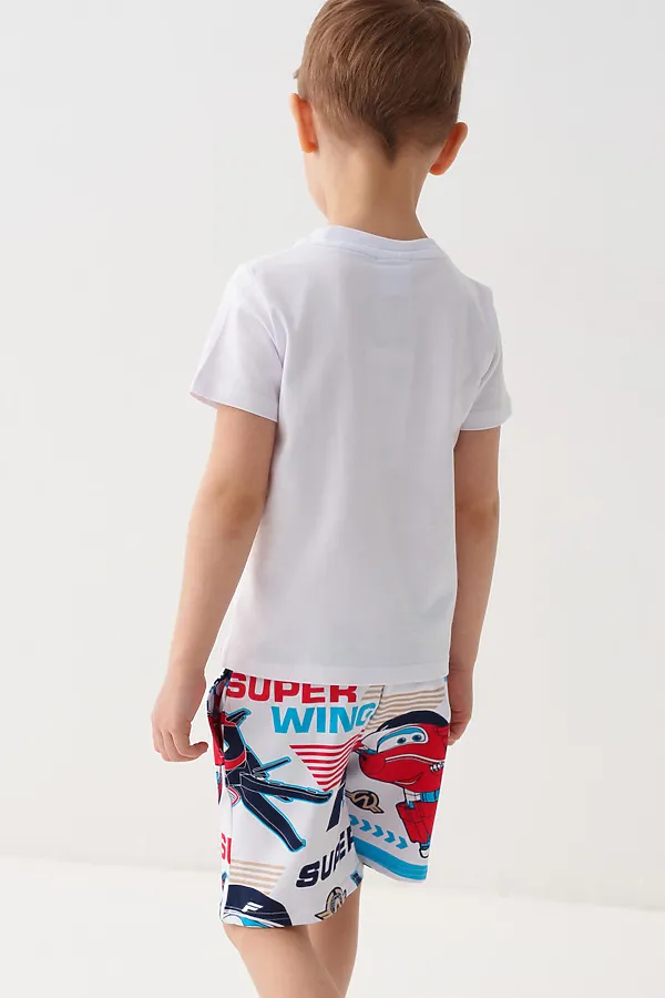 Фуфайка трикотажная для мальчиков (футболка) PLAYTODAY, белый - фото 2