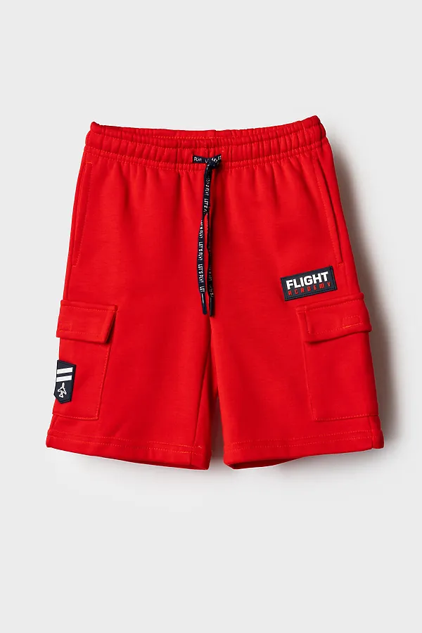Шорты трикотажные для мальчиков PLAYTODAY, красный - фото 2