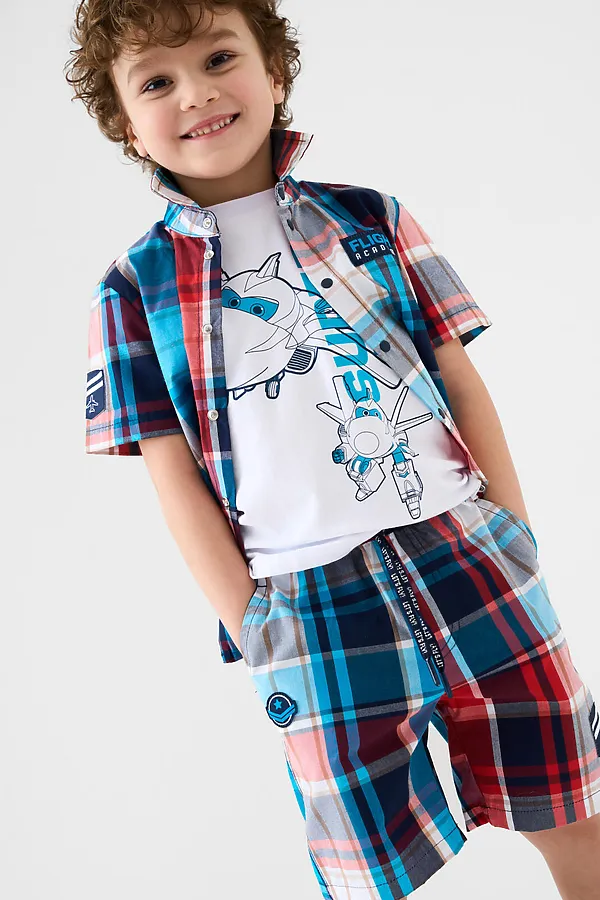 Шорты текстильные для мальчиков PLAYTODAY,  - фото 2