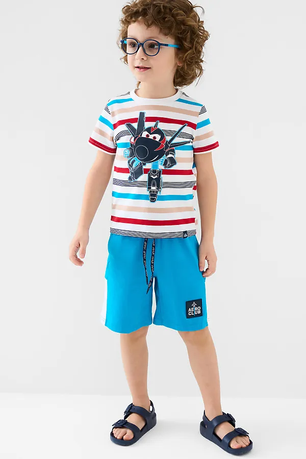 Шорты трикотажные для мальчиков, 2 шт в комплекте PLAYTODAY, тёмно-синий,ярко-синий - фото 2