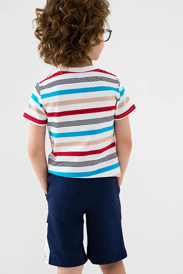 Шорты трикотажные для мальчиков, 2 шт в комплекте PLAYTODAY, тёмно-синий,ярко-синий - фото 2