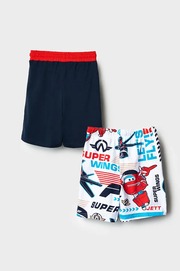 Шорты трикотажные для мальчиков, 2 шт в комплекте PLAYTODAY, разноцветный - фото 2