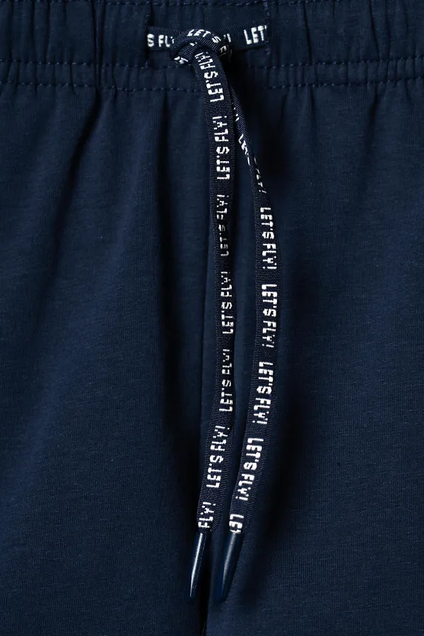 Шорты трикотажные для мальчиков, 2 шт в комплекте PLAYTODAY, тёмно-синий,бежевый - фото 2