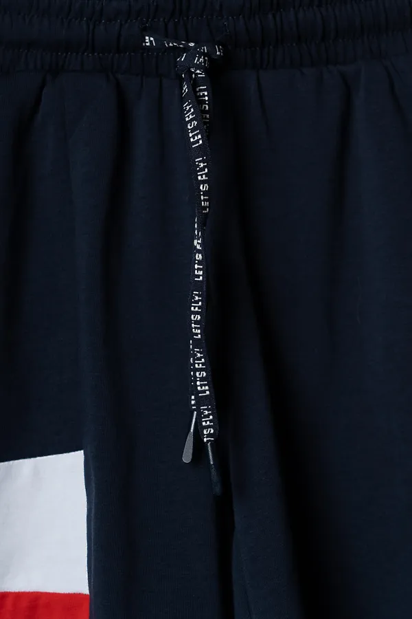 Комплект трикотажный для мальчиков: фуфайка (футболка), шорты PLAYTODAY, белый,тёмно-синий - фото 2