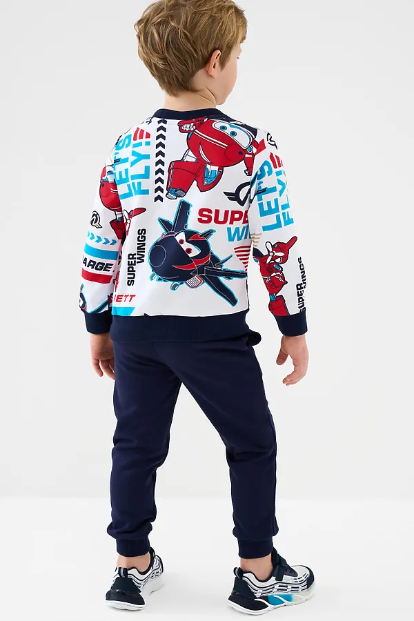 Комплект трикотажный для мальчиков: толстовка, брюки PLAYTODAY, разноцветный - фото 2