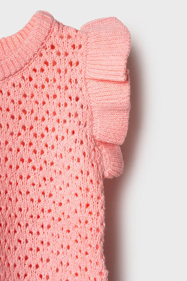 Комплект детский трикотажный для девочек: джемпер (футболка), шорты PLAYTODAY, светло-розовый - фото 2