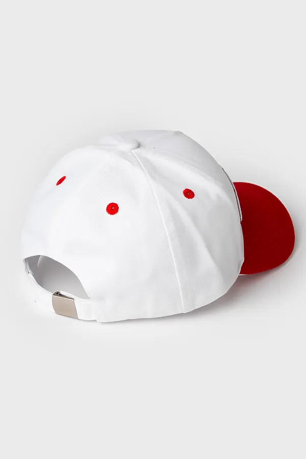 Кепка текстильная для мальчиков PLAYTODAY, белый,красный - фото 2