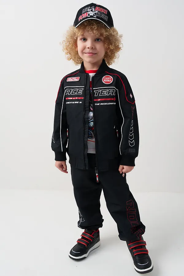 Кепка текстильная для мальчиков PLAYTODAY, черный - фото 2