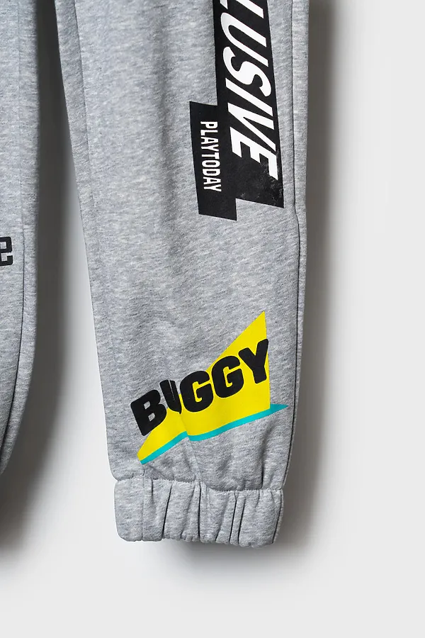 Брюки трикотажные для мальчиков PLAYTODAY, серый - фото 2