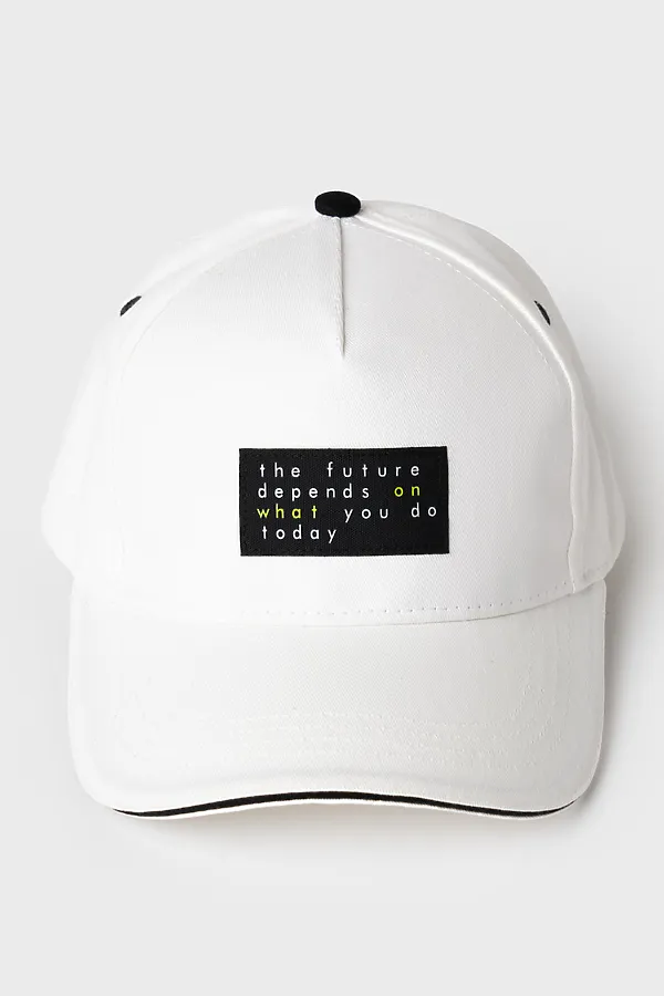 Кепка текстильная для мальчиков PLAYTODAY, белый - фото 2