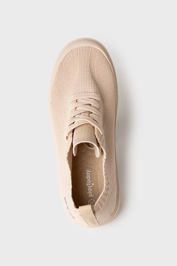 Полуботинки для девочек PLAYTODAY, бежевый - фото 2