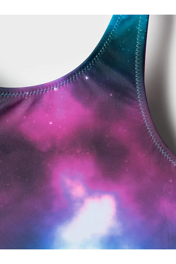 Купальник трикотажный для девочек PLAYTODAY, разноцветный - фото 2