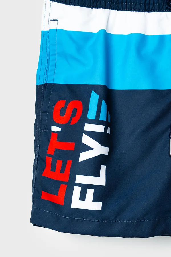 Шорты текстильные плавательные для мальчиков, длинные PLAYTODAY, разноцветный - фото 2