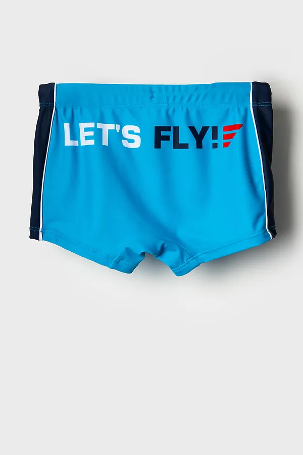 Плавки-шорты трикотажные для мальчиков, короткие PLAYTODAY, тёмно-синий,ярко-синий - фото 2