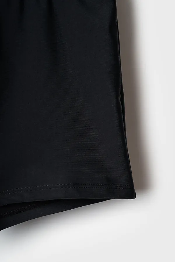 Плавки-шорты трикотажные для мальчиков, средней длины PLAYTODAY, черный - фото 2