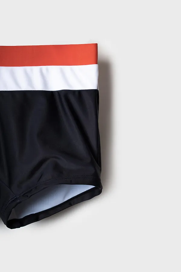 Плавки-шорты трикотажные для мальчиков, короткие PLAYTODAY, белый,черный,розовый - фото 2