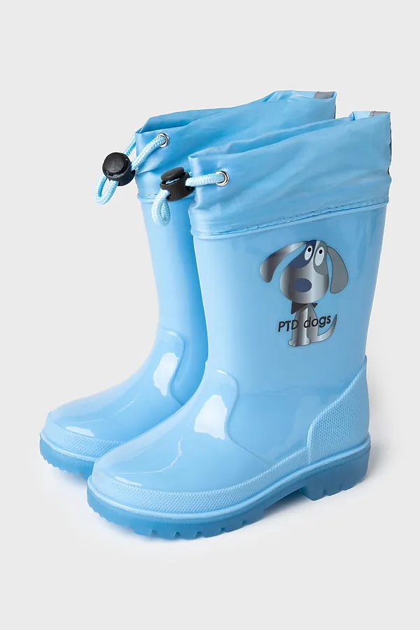 Сапоги резиновые для мальчиков PLAYTODAY, голубой - фото 2