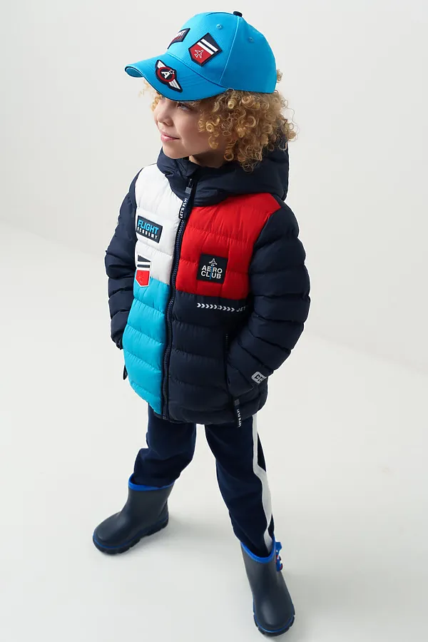 Кепка текстильная для мальчиков PLAYTODAY, тёмно-синий,ярко-синий - фото 2