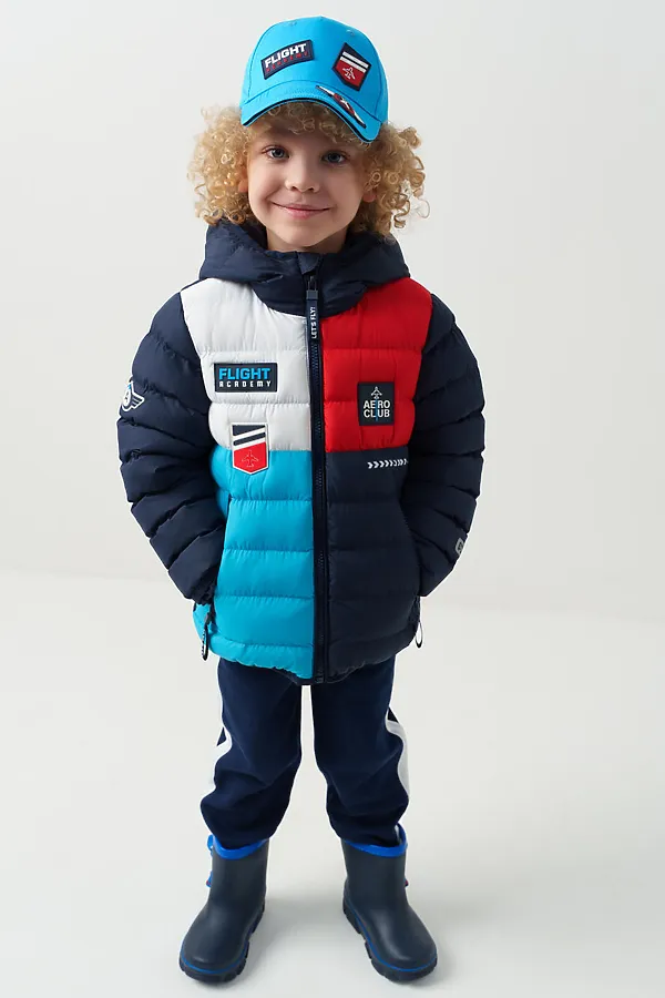 Кепка текстильная для мальчиков PLAYTODAY, тёмно-синий,ярко-синий - фото 2