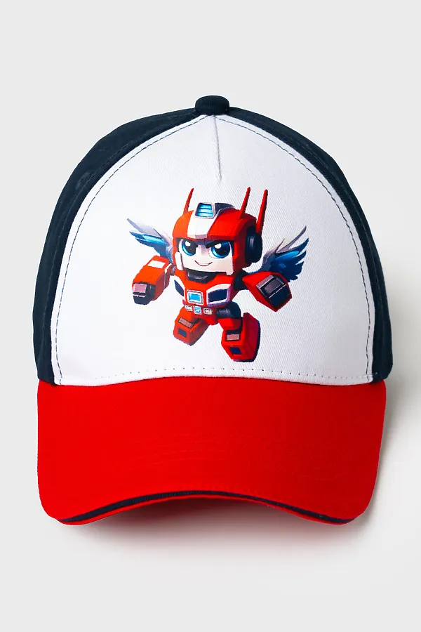 Кепка текстильная для мальчиков PLAYTODAY, белый,тёмно-синий,красный - фото 2