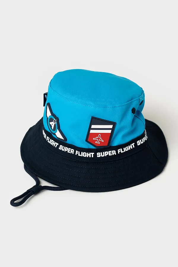 Панама текстильная для мальчиков PLAYTODAY, тёмно-синий,ярко-синий - фото 2