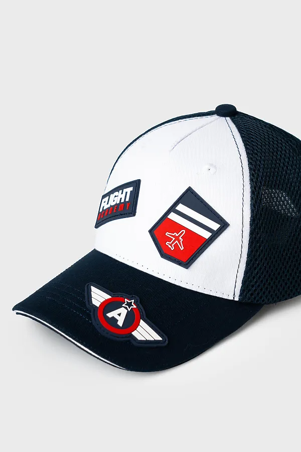 Кепка текстильная для мальчиков PLAYTODAY, белый,тёмно-синий - фото 2