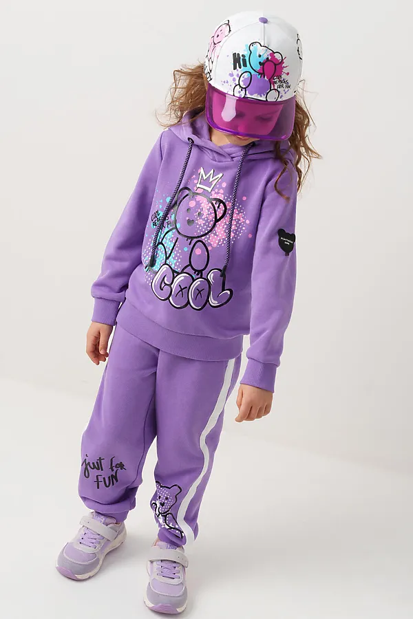 Кепка текстильная для девочек PLAYTODAY, разноцветный - фото 2