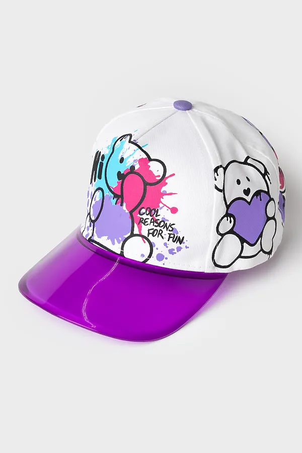 Кепка текстильная для девочек PLAYTODAY, разноцветный - фото 2