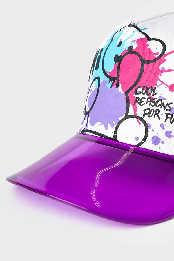 Кепка текстильная для девочек PLAYTODAY, разноцветный - фото 2