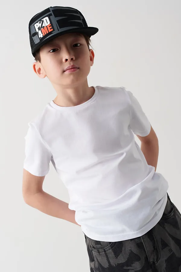 Кепка текстильная для мальчиков PLAYTODAY, черный - фото 2