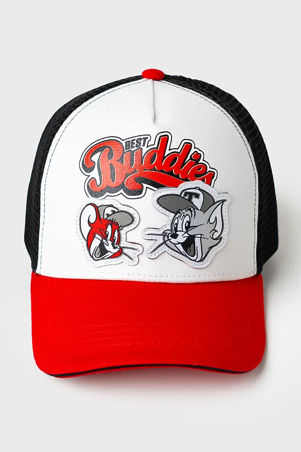 Кепка текстильная для мальчиков PLAYTODAY, черный,белый,красный - фото 2