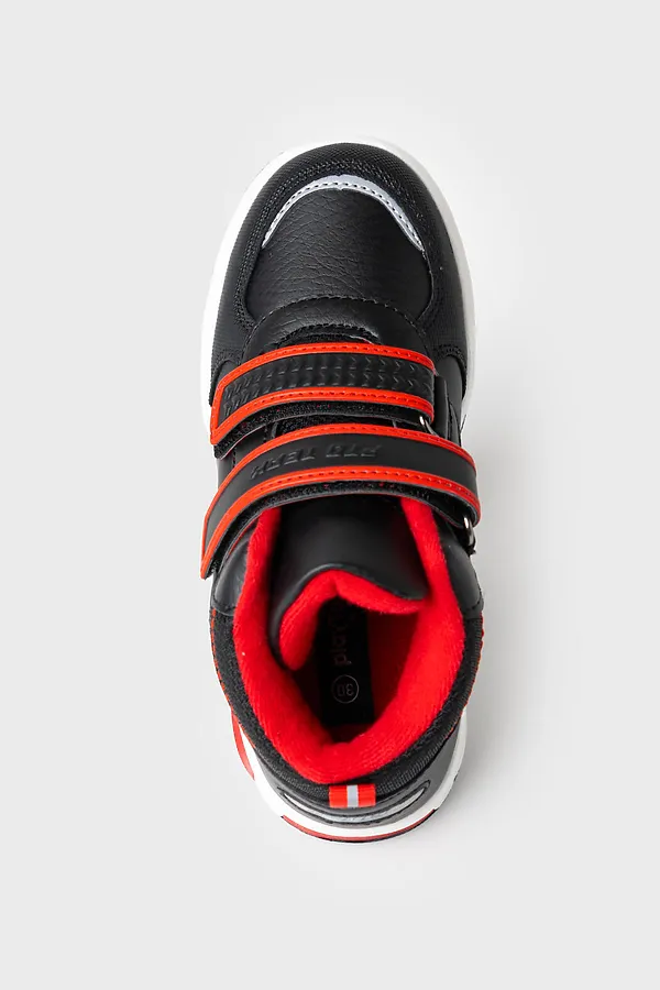 Ботинки для мальчиков PLAYTODAY, черный,красный - фото 2