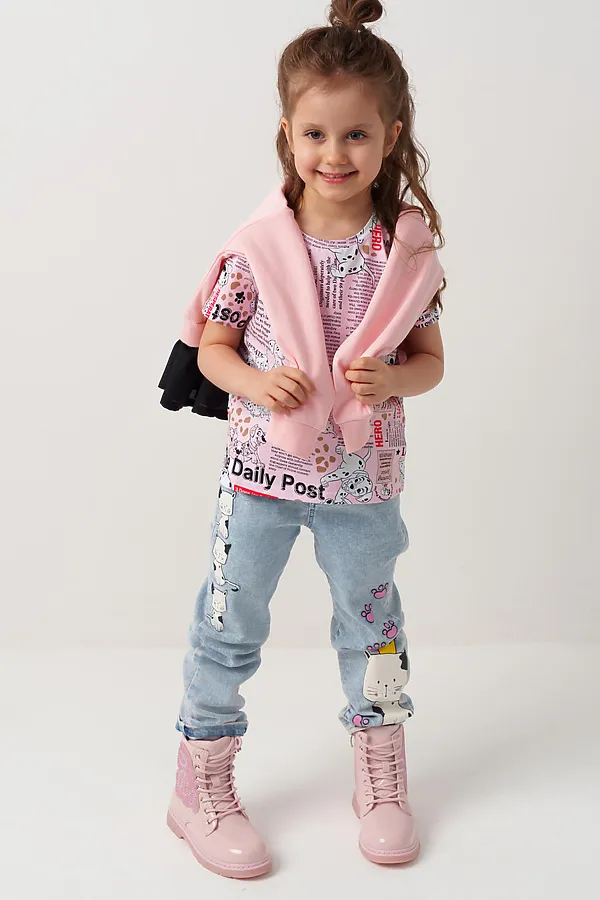 Ботинки для девочек PLAYTODAY, розовый - фото 2