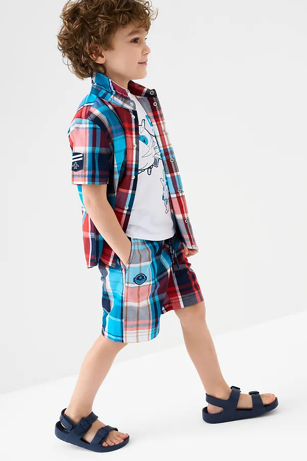 Пантолеты для мальчиков PLAYTODAY, тёмно-синий - фото 2