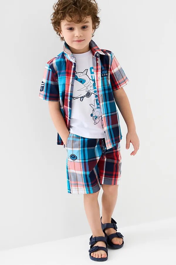 Пантолеты для мальчиков PLAYTODAY, тёмно-синий - фото 2