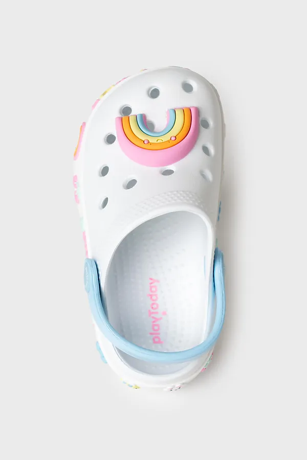 Сабо для девочек PLAYTODAY, белый - фото 2
