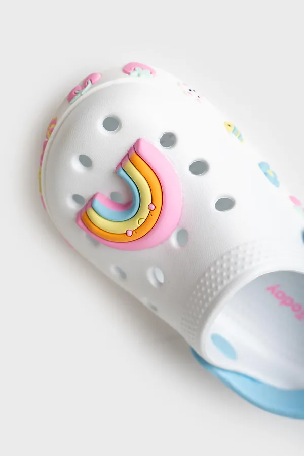 Сабо для девочек PLAYTODAY, белый - фото 2