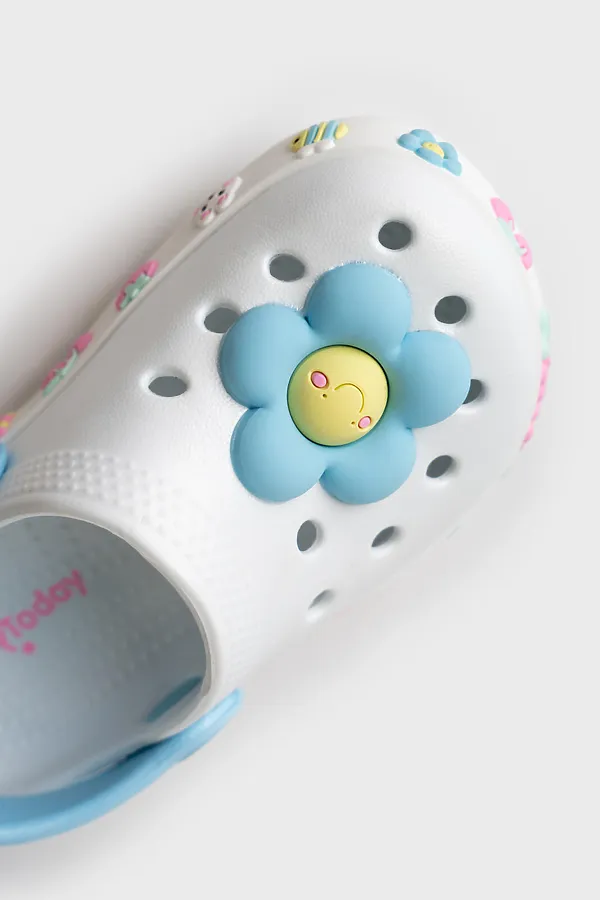 Сабо для девочек PLAYTODAY, белый - фото 2