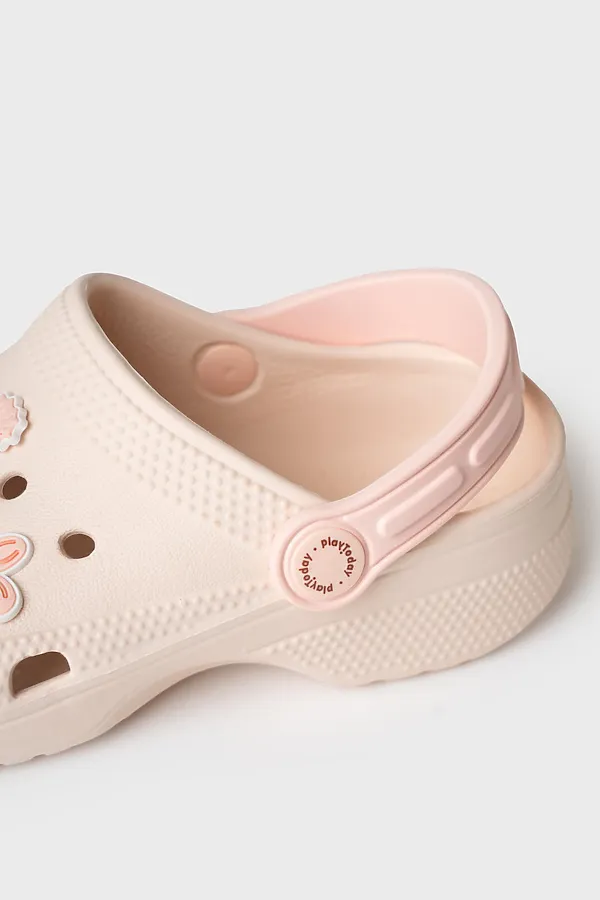 Сабо для девочек PLAYTODAY, молочный,бежевый - фото 2