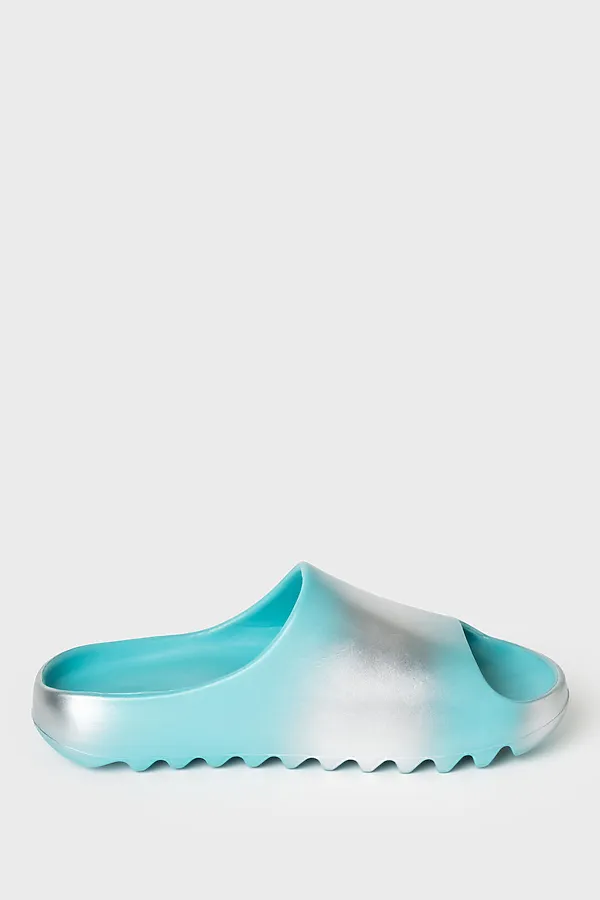 Сабо для девочек PLAYTODAY, бирюзовый,серебряный - фото 2