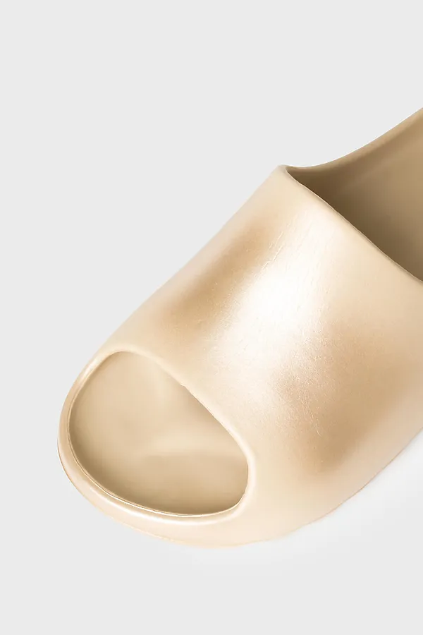 Сабо для девочек PLAYTODAY, бежевый,серебряный - фото 2