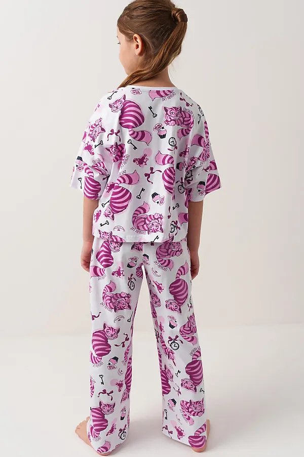 Пижама трикотажная для девочек PLAYTODAY, разноцветный - фото 2