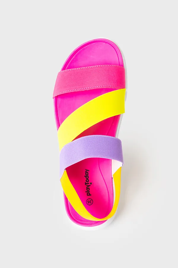 Туфли открытые для девочек PLAYTODAY, разноцветный - фото 2