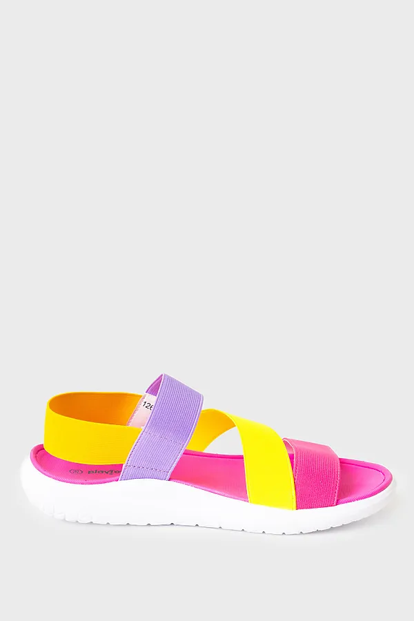 Туфли открытые для девочек PLAYTODAY, разноцветный - фото 2